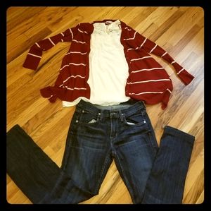 White tank top with lace straps